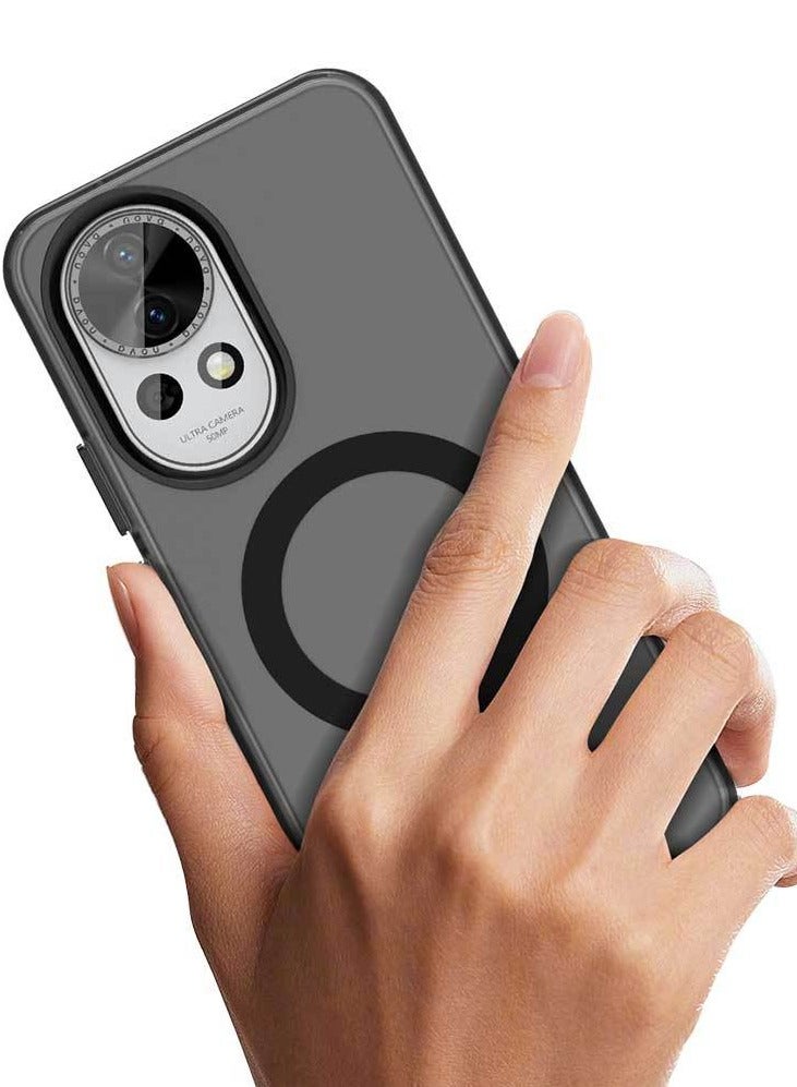 general Case for Huawei Nova 13, Compatible with Magnetic Charging, Ultra-thin Matte Translucent Anti-shock Rigid PC Case, Soft Silicone TPU Bumper Cover - Image 4