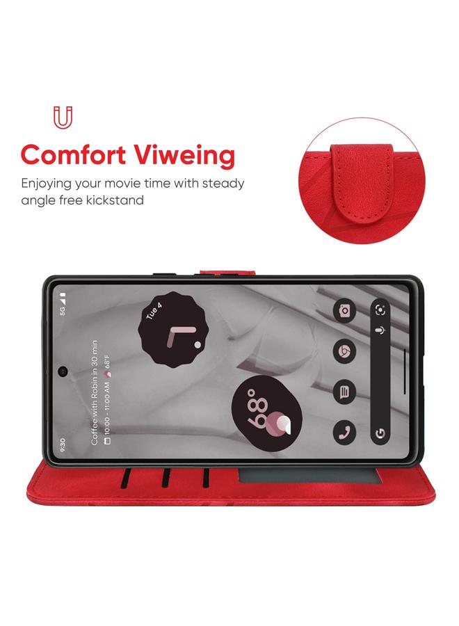 Green Tiger Case For Google Pixel 8 Pro Skin Feel Geometric Lines Leather Phone Case - Image 4