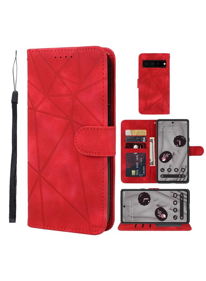 Green Tiger Case For Google Pixel 8 Pro Skin Feel Geometric Lines Leather Phone Case - Image 1