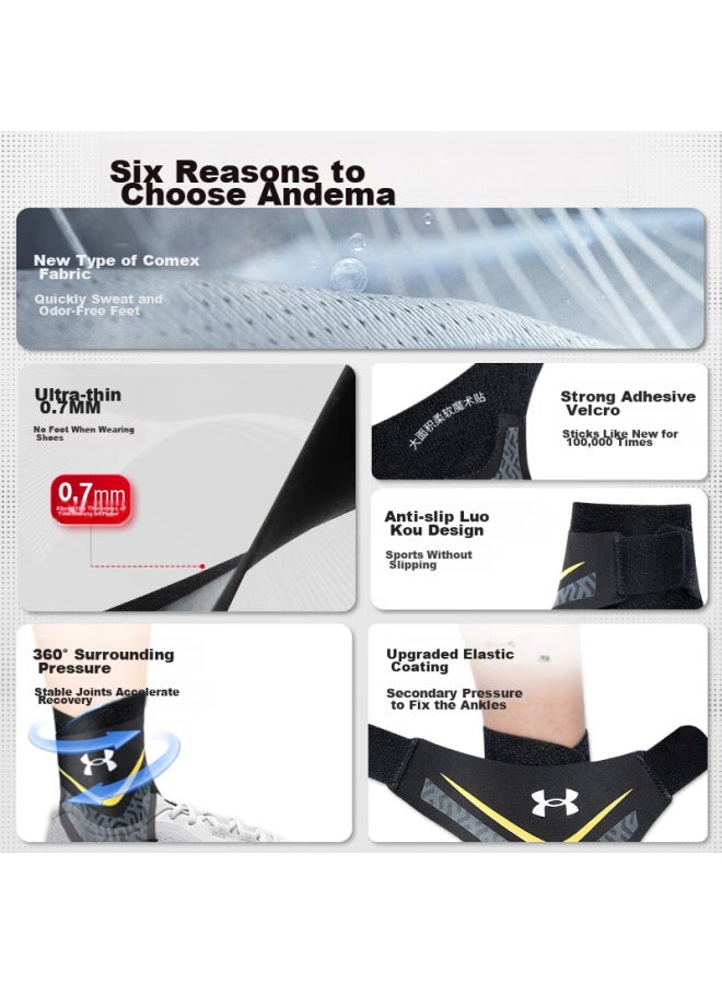 UNDER ARMOUR Under Armour Ankle Brace, Sprain Protection, Anti-sprain Recovery Sleeve, Ankle Support, Sports Basketball Ankle Joint Fixation Brace  - Image 3