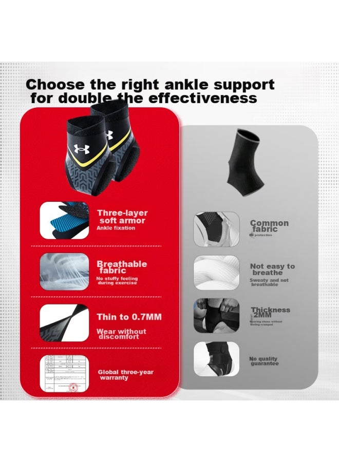 UNDER ARMOUR Under Armour Ankle Brace, Sprain Protection, Anti-sprain Recovery Sleeve, Ankle Support, Sports Basketball Ankle Joint Fixation Brace  - Image 1