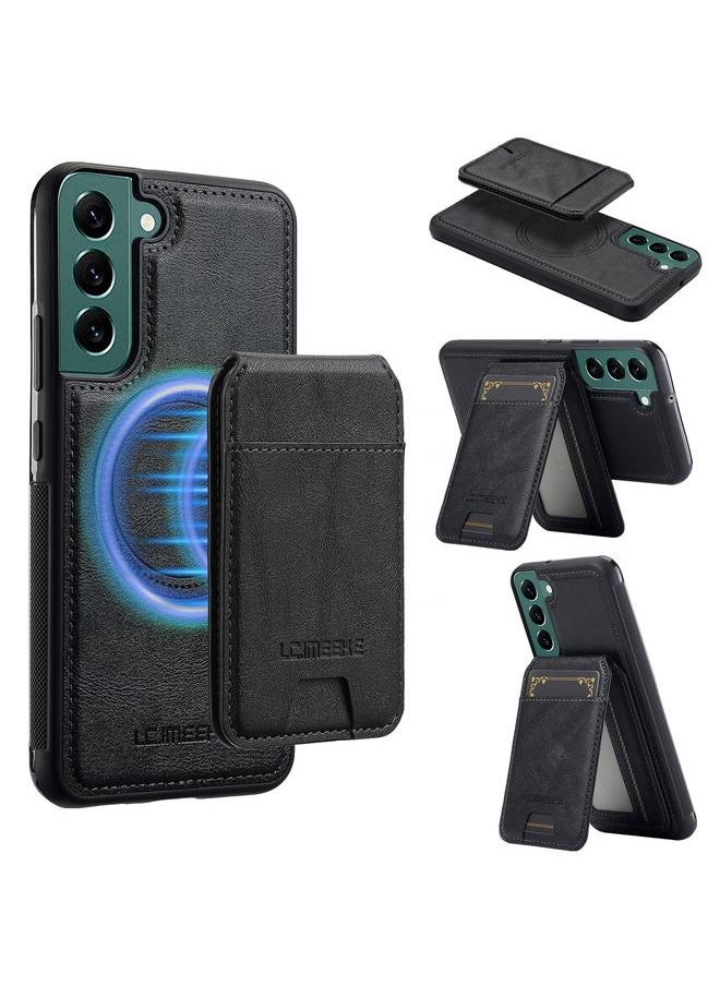 LC.IMEEKE - Case For Samsung Galaxy S21 FE 5G L3 Series Detachable RFID Card Bag Magsafe Phone Case - Image 1