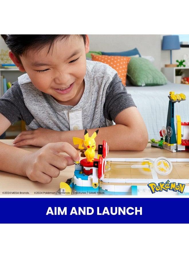 Mega Brands MEGA Pokémon Building Toys Set Training Stadium with 1101 Pieces, 5 Poseable Characters and Battle Play, for Kids - Image 4