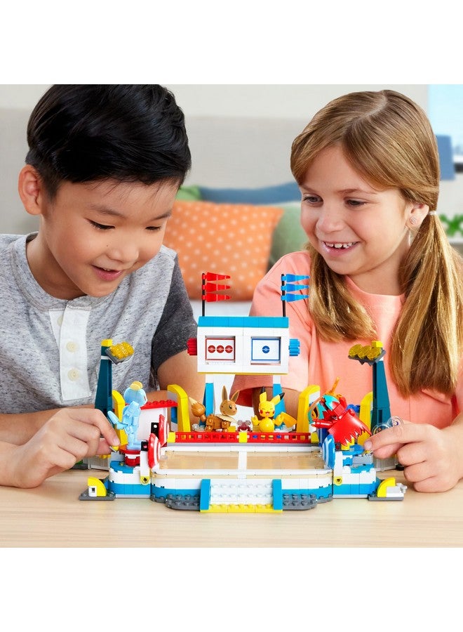 Mega Brands MEGA Pokémon Building Toys Set Training Stadium with 1101 Pieces, 5 Poseable Characters and Battle Play, for Kids - Image 2