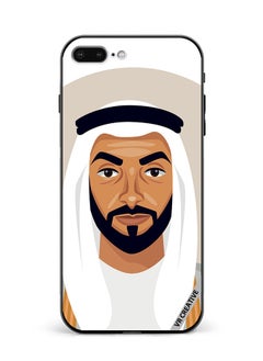 Protective Case Cover For Apple iPhone 7 Plus/8 Plus Sheikh Zayed Bin Sultan Al Nahyan Design Multicolour