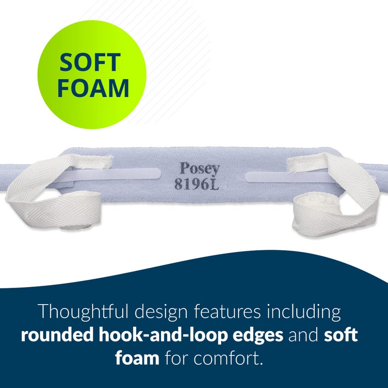 بوسي TIDI POSEY TRACH TUPE TINE ARINE - حجم كبير - الكمية: 12 TRACH TUPE علاقات آمنة لكل حزمة - حامل أنبوب TRACH - مستلزمات فغر القصبة الهوائية - الرعاية المنزلية (8196L) - Image 2