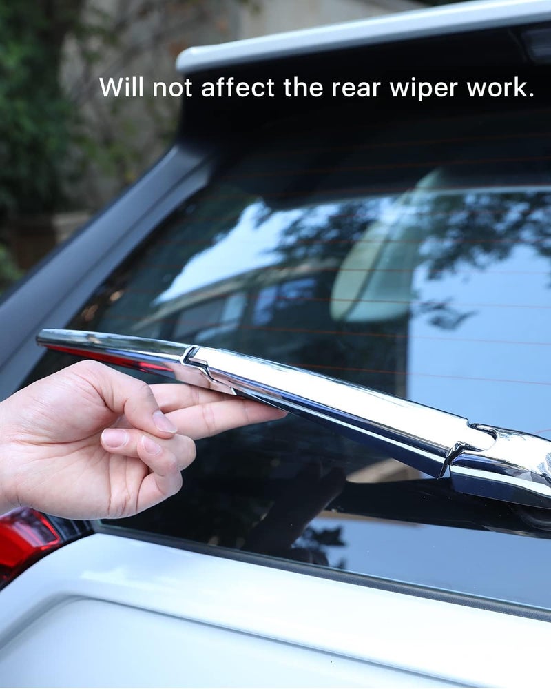 YAKANEY Chrome Rear Wiper Cover Trims for Toyota RAV4 2019-2023 - Image 4
