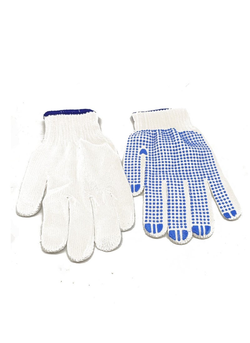 FORCE - Force Cotton Gloves Set for Multiple Uses, White, One Size, 12 Pieces - Image 1