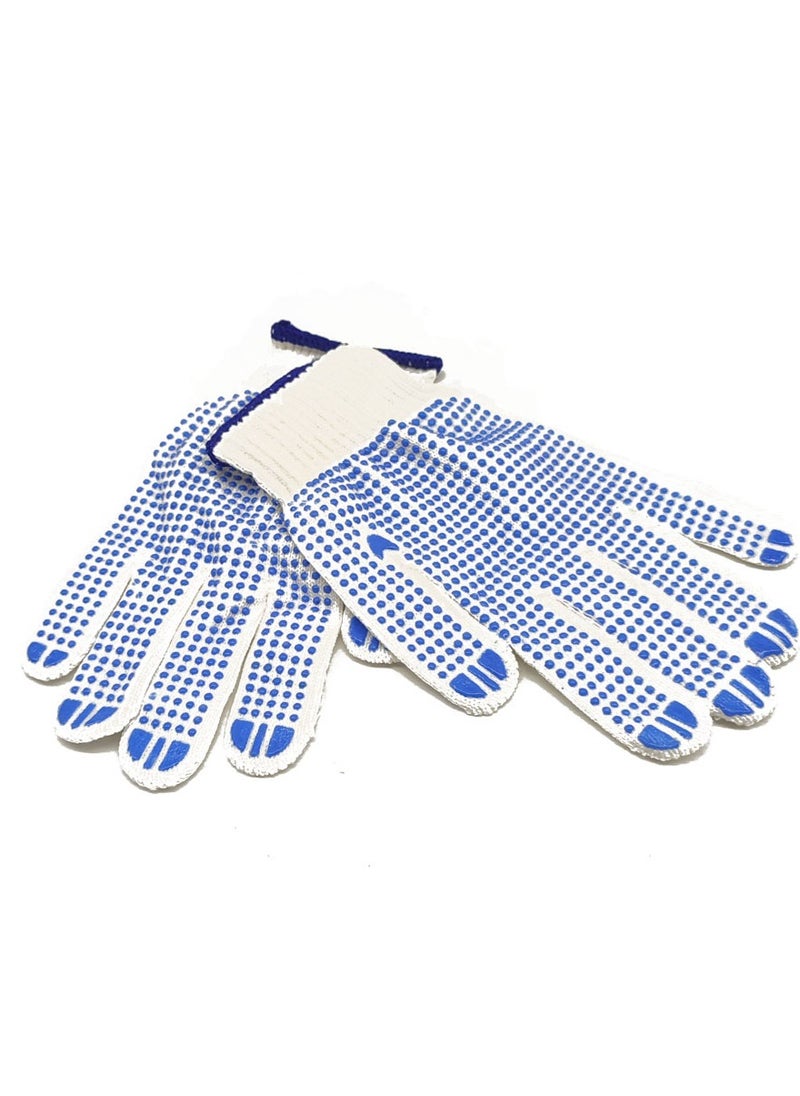FORCE - Force Cotton Gloves Set for Multiple Uses, White, One Size, 12 Pieces - Image 1