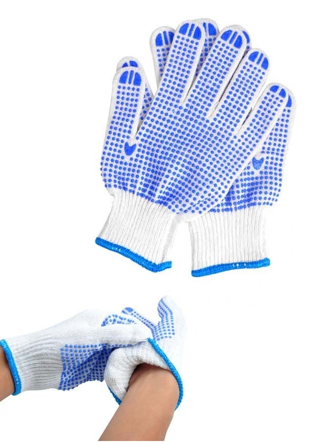 FORCE - Force Cotton Gloves Set for Multiple Uses, White, One Size, 12 Pieces - Image 1