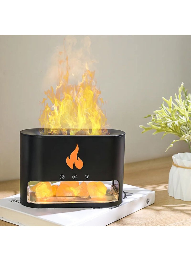 GT-Wheel Aroma Oil diffuser Humidifier mini portable with LED Rock flame  - Image 2