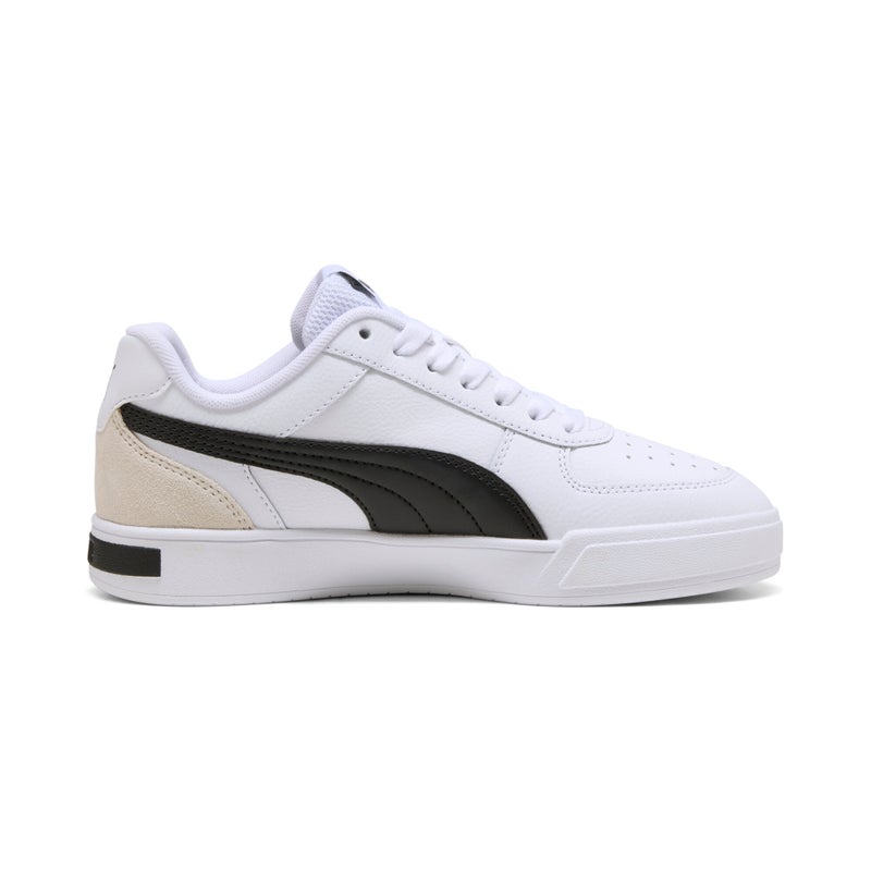 PUMA Caven Mix Kids Unisex White Black Sneakers - Image 5