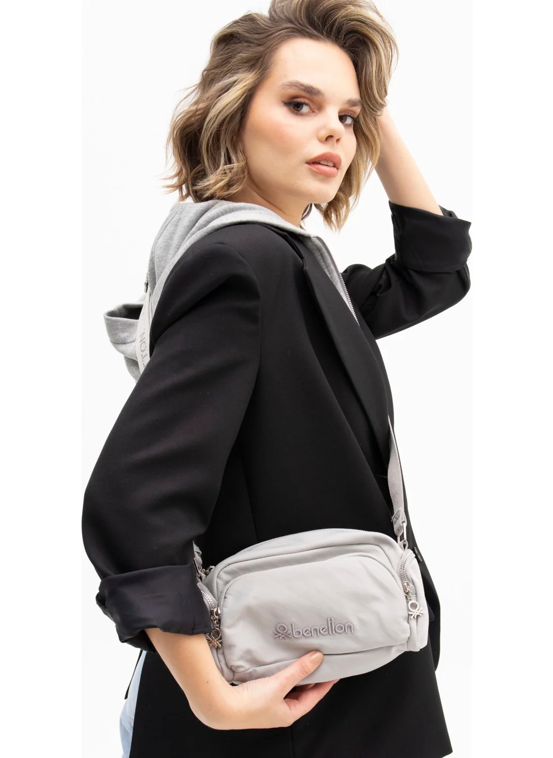 UNITED COLORS OF BENETTON Benetton Women's Crossbody Bag A.grey BNT1201
