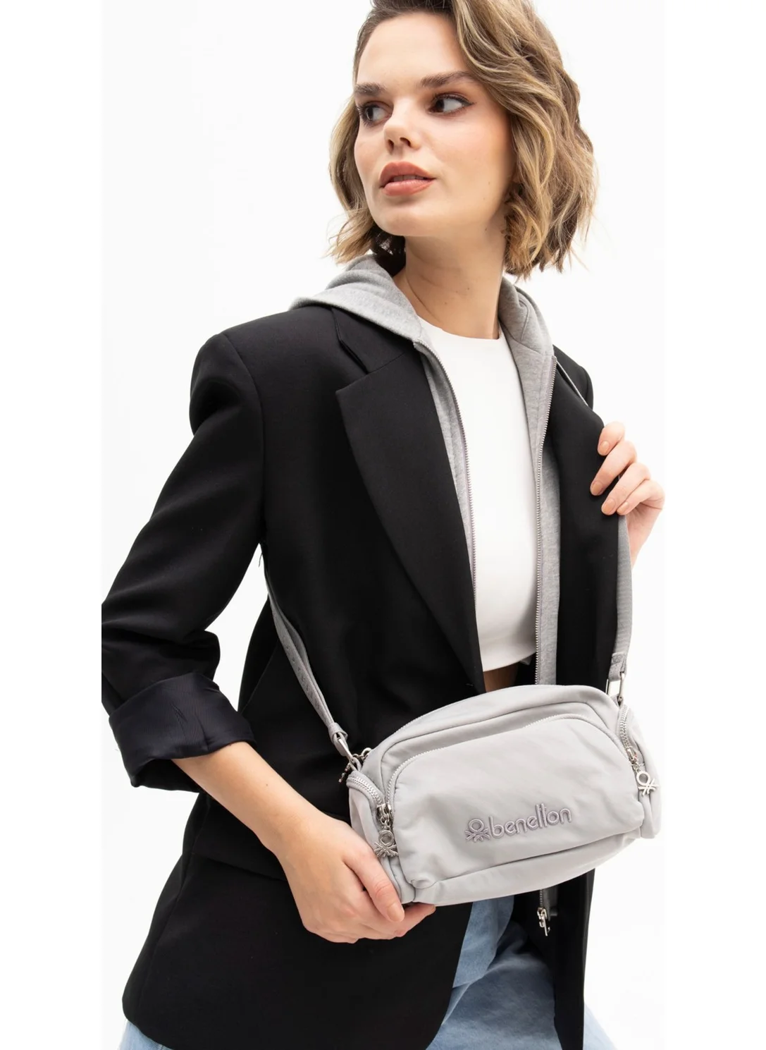 UNITED COLORS OF BENETTON Benetton Women's Crossbody Bag A.grey BNT1201