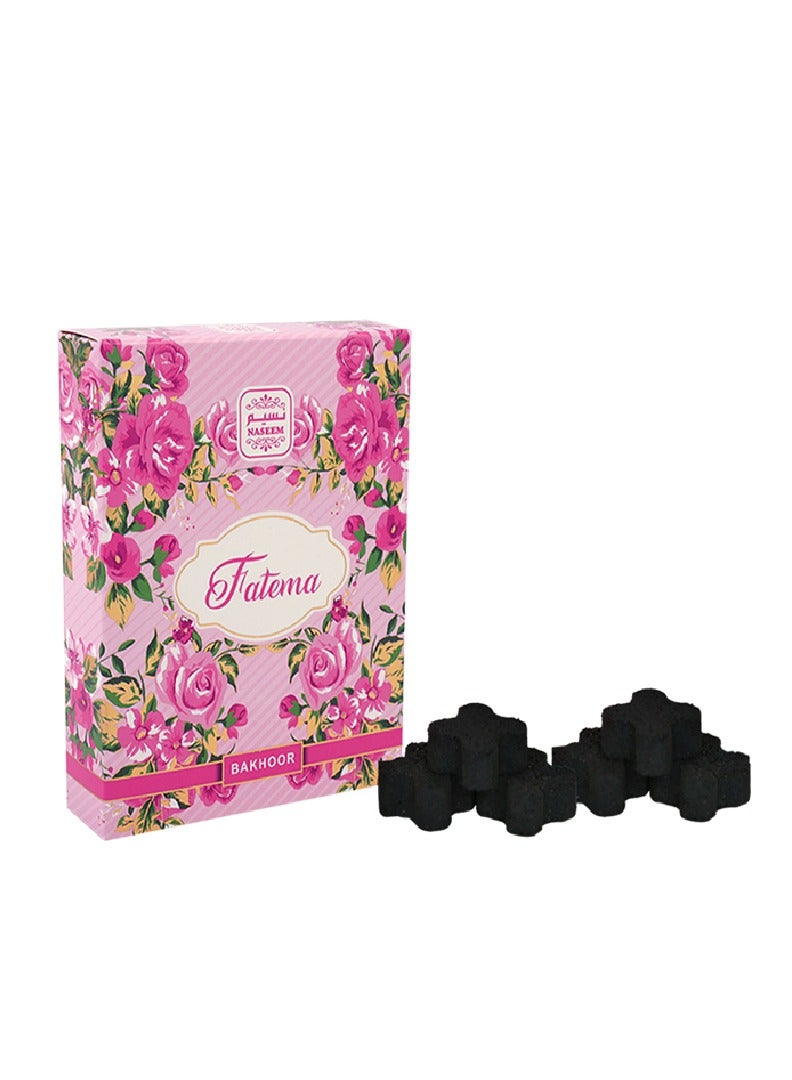 Naseem Bakhoor Fatema – 6pcs Scented Incense Tablets | Premium Arabic Bakhoor with Floral & Oud Blend | Long-Lasting Air Freshener for Home, Prayer & Special Occasions