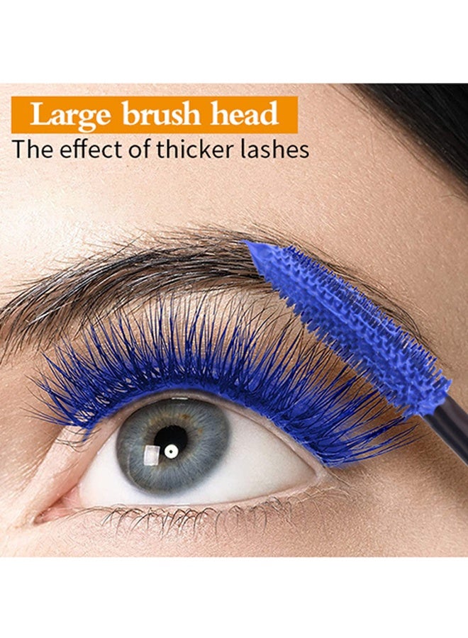 ماكس فاين ماسكارا 5D، ماسكارا ألياف حرير 5D مقاومة للماء، رموش أطول وأكثر كثافة وفخامة، تدوم طويلاً، تمدد دراماتيكي، مقاومة للتلطخ، تركيبة مضادة للحساسية، #04 أزرق - Image 4