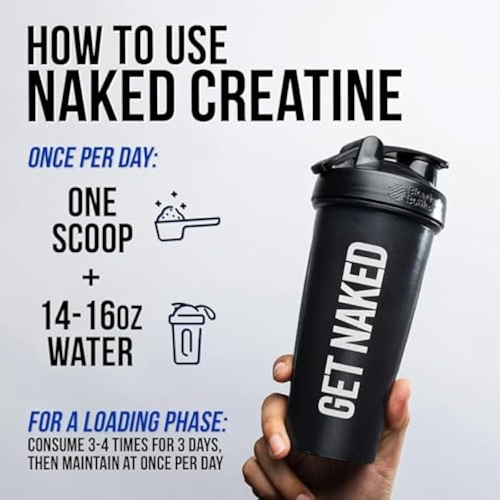 Nakd NAKED Pure Micronized Creatine Monohydrate Powder - Unflavored, 500g, 1.1lb Bulk - Vegan, Non-GMO, Gluten-Free, Soy-Free, No Fillers, Supports Muscle Growth & Strength - 100 Servings - Image 4