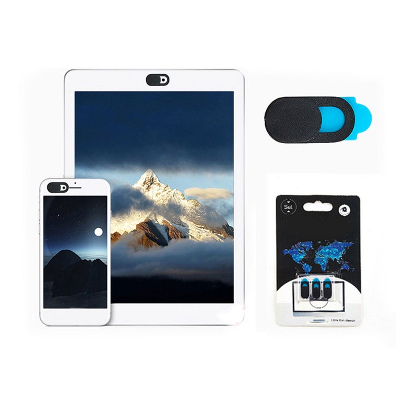 6Pcs Smartphone Webcam Cover Anti-peep Plastic Web Camera Cover for Computer Laptop Desktop PC (Black) - Image 3