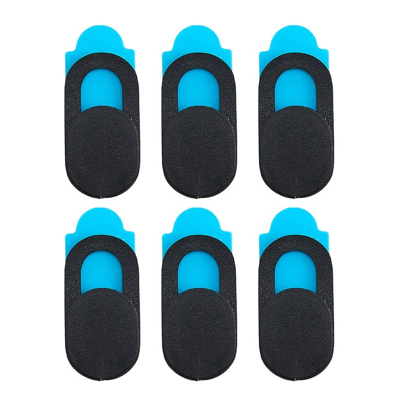 6Pcs Smartphone Webcam Cover Anti-peep Plastic Web Camera Cover for Computer Laptop Desktop PC (Black) - Image 1