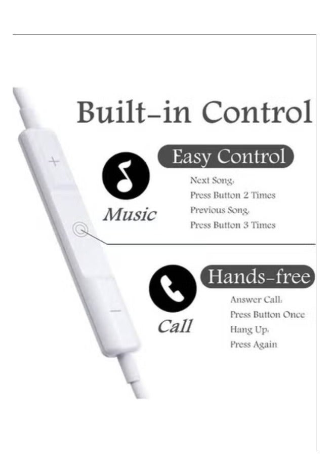 NEW Lightning Wired Headphones with Built-in Microphone u0026 Volume Control – In-Ear Stereo Headset Compatible with iPhone - Image 3