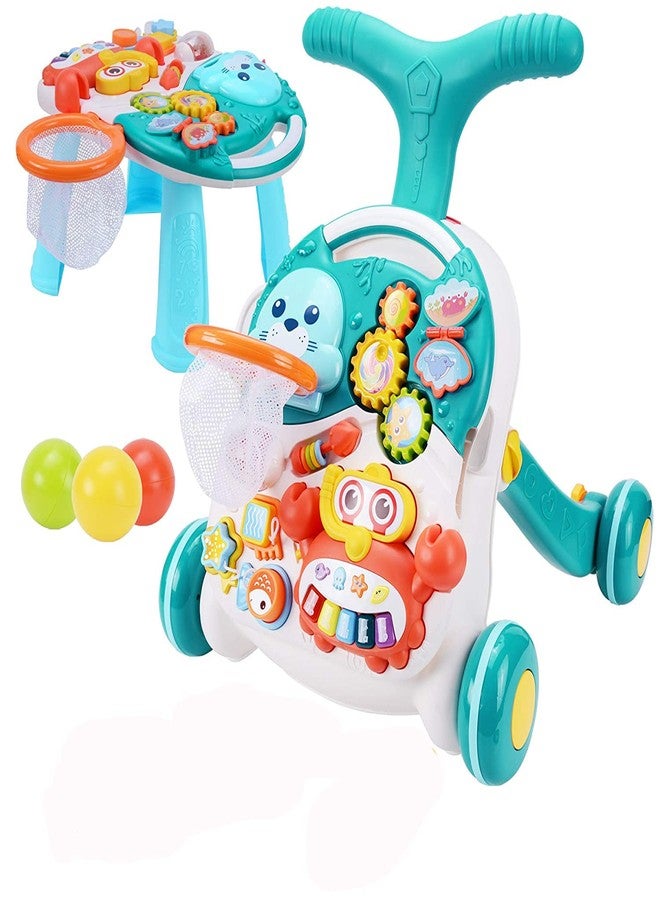 Abhsant Music Walker Children Trolley Walk Seat Walker for Early Learning of The Boy with Adjustable Screw - Image 1