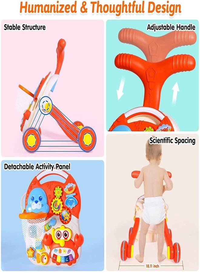 Abhsant Music Walker Children Trolley Walk Seat Walker for Early Learning of The Boy with Adjustable Screw - Image 4