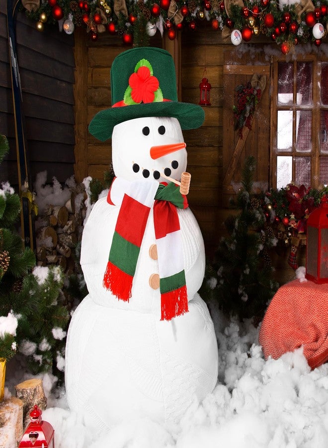 Fighting to Achieve 13PCS Build A Snowman Kit, Winter DIY Snowman Decorating Supplies for Outdoor Christmas Decorations, Green Hat Snowman Making Kit Snow Tools for Xmas Holiday Party Decoration - Image 3