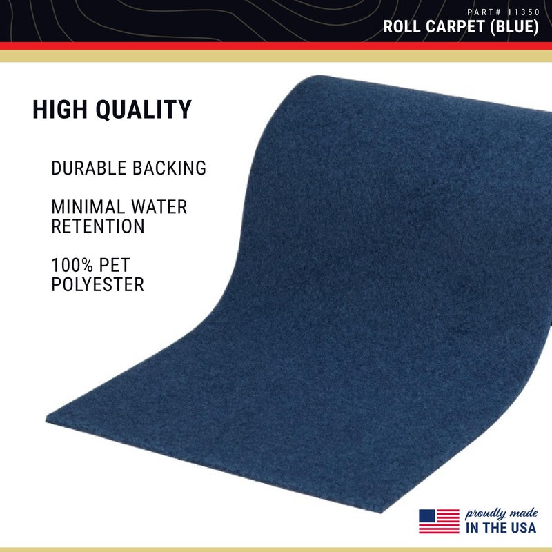 CE Smith - Trailer Roll Carpet - Boat & Trailer Accessories & Replacement Part - 11â€ x 12â€™ - Blue (11350) - Image 4