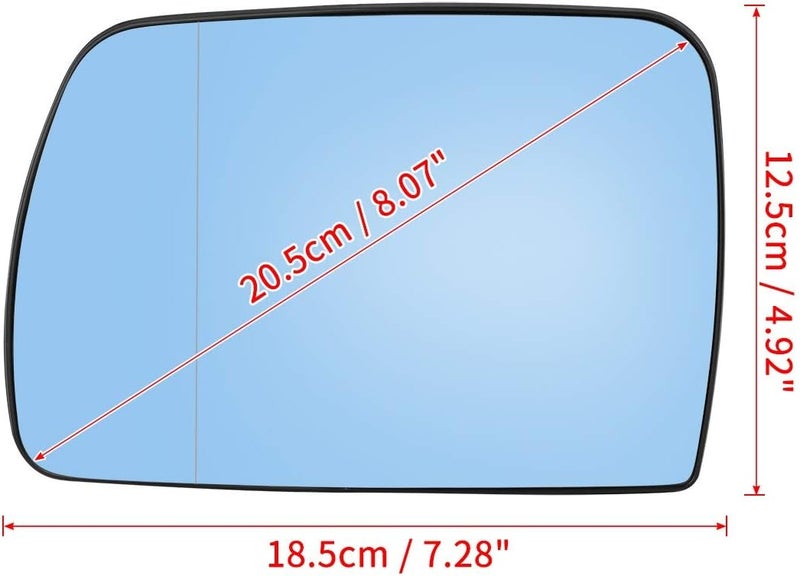 Wivplex Heated Car Side Mirror Glass for Land Rover and BMW - Image 2