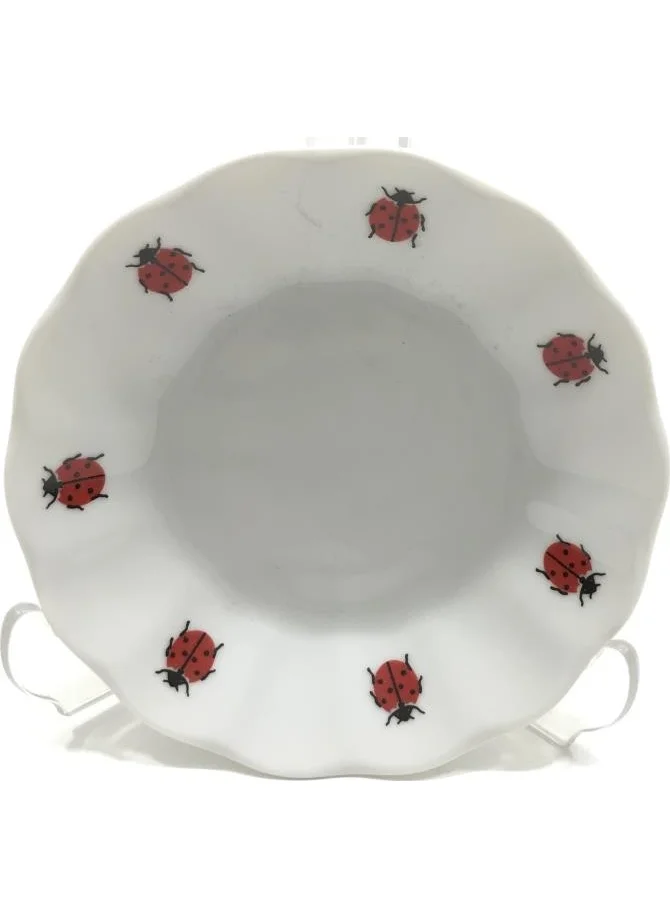 بورلاند Porcelain 6-Piece 127912 Ladybug Tea Plate