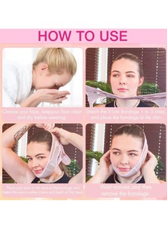 BONITO Reusable Face Slimming Strap, V Line Face Slimming Belt Lifting Chin Belt, Beauty Face Sculpting Sleep Mask  - Image 4