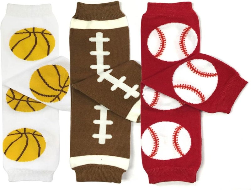Bowbear Baby 3-Pair Playful Leg Warmers - Image 1