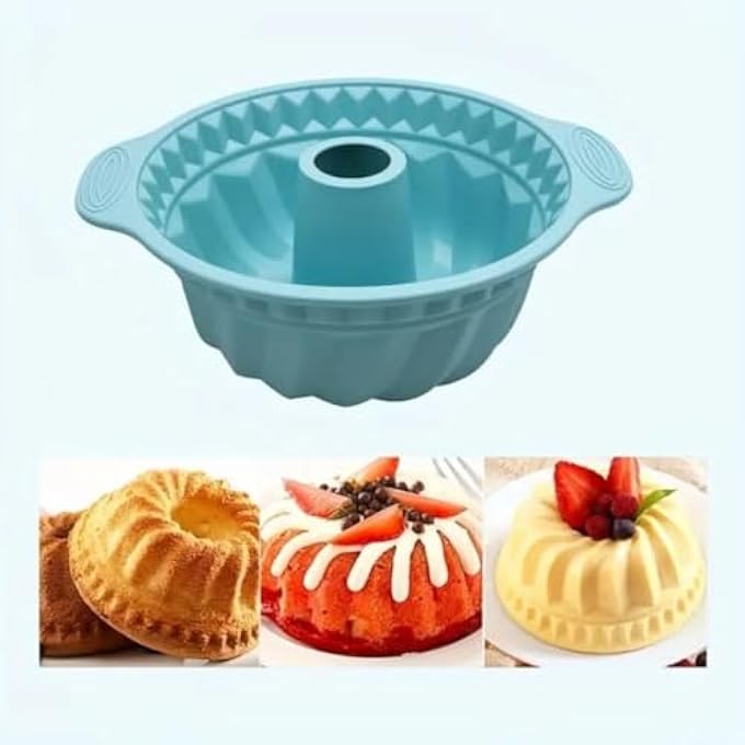 6 In 1 Silicone Baking Pan Tin Plate Oven Mold Kits Heat Resistant Baking Pan Supplies Mold Toolkit For Cake Pancakes Cream Cupcakes Breads Muffins And Oven Utensils - Image 4