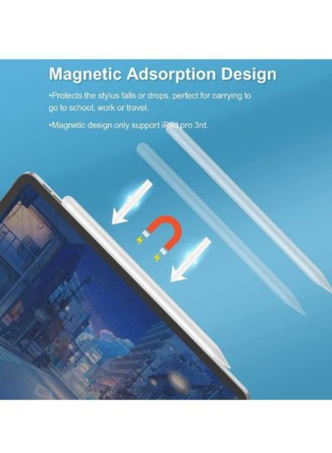 قلم ستايلس لباد مع إمالة حساسة وتصميم المغناطيسي ، قلم رصاص رقمي متوافق مع أبل آي باد - Image 4