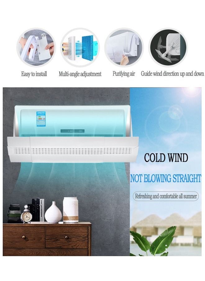 Arabest Air Conditioner Wind Deflector Cold Air Direct Blowing Wind Shield Wind Deflector Air Outlet Cold Air Baffle  - Image 5