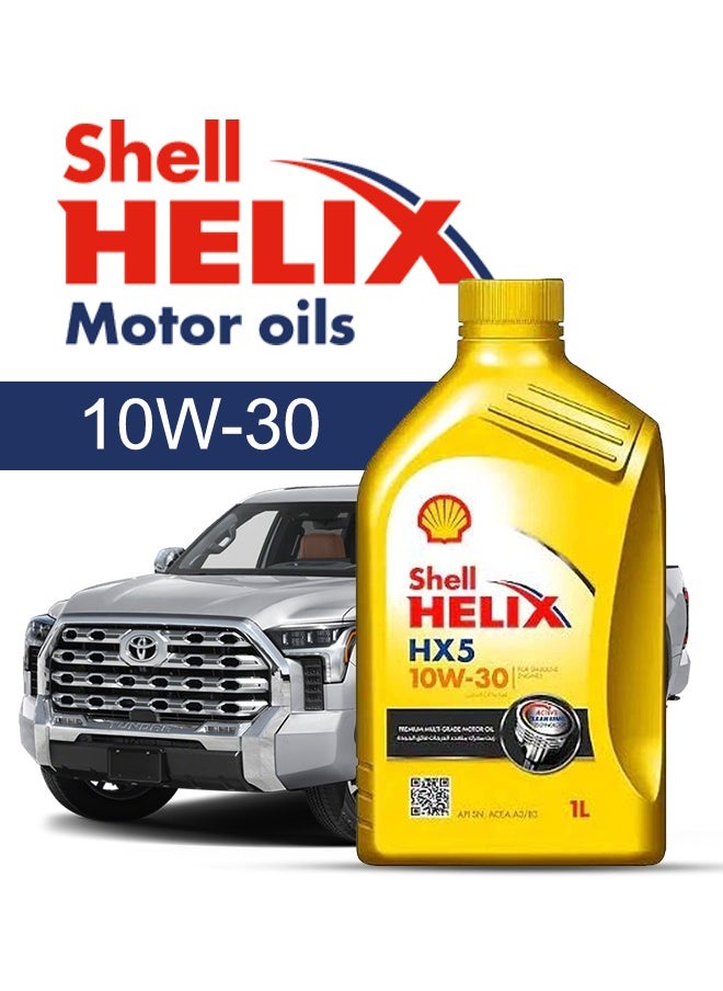 Shell Engine Oil – For TOYOTA Tundra V8 2024 - 2008، 8 Liter، viscosity 10w30 Shell - With Engine Oil Filter - 2008 2009 2010 2011 2012 2013 2014 2015 2016 2017 2018 2019 2020 2021 2022 2023 2024 