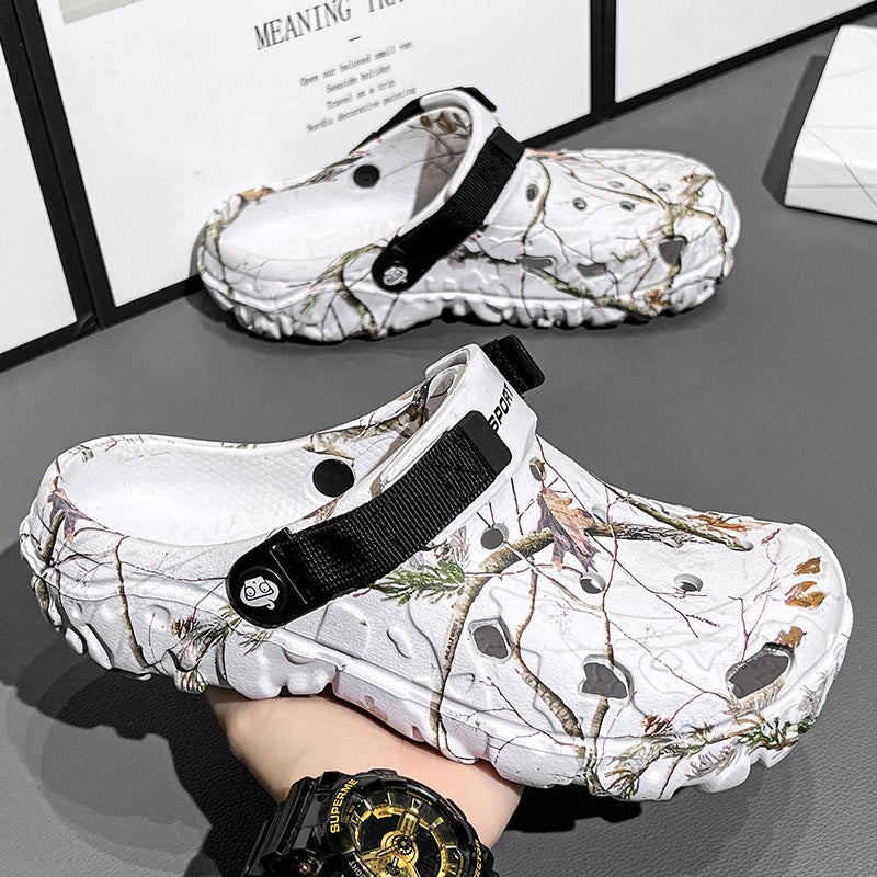 Baotou Plus Size Men'S Summer Lightweight Hole Shoes Outdoor Dual-Use Fashion Sandals And Slippers Outer Wear Beach Shoes - Image 4