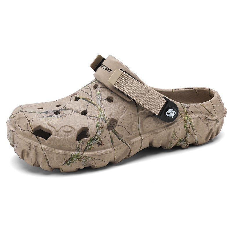 Baotou Plus Size Men'S Summer Lightweight Hole Shoes Outdoor Dual-Use Fashion Sandals And Slippers Outer Wear Beach Shoes - Image 1