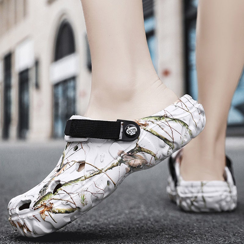 Baotou Plus Size Men'S Summer Lightweight Hole Shoes Outdoor Dual-Use Fashion Sandals And Slippers Outer Wear Beach Shoes - Image 2