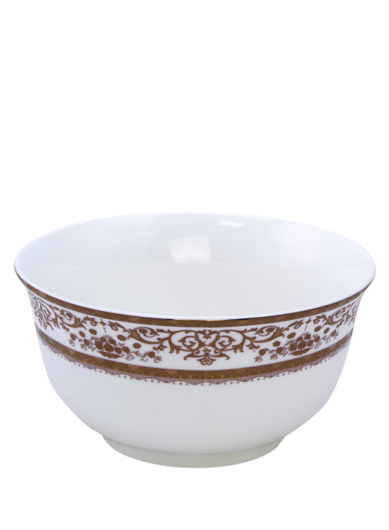 شالو وعاء ضحل مقاس 4.5 بوصة، أبيض - Image 1