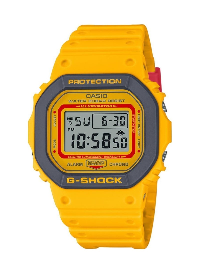 كاسيو ساعة كاسيو جي-شوك - DW-5610Y-9DR مينا شفافة، سوار أصفر - Image 1