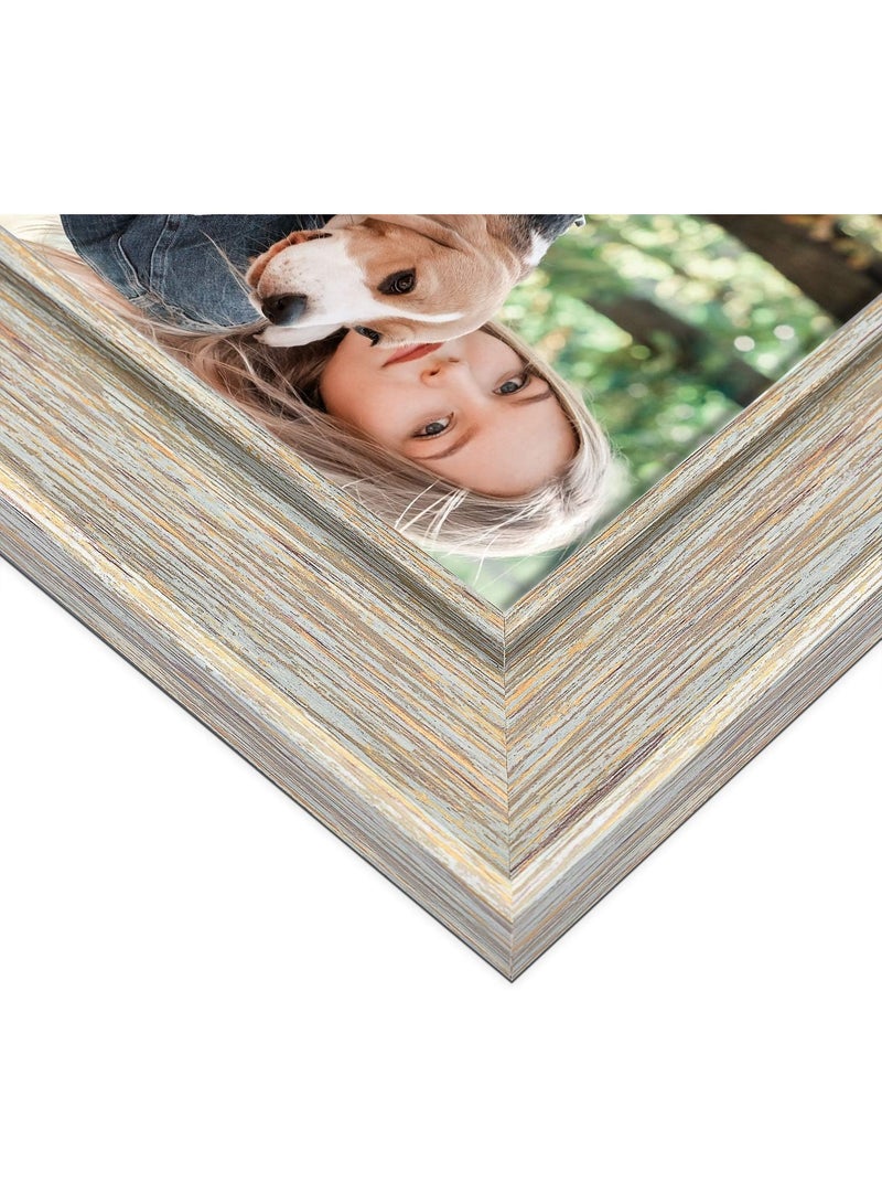 إطار صور 4×6 بوصة – لتعليق الصور على الحائط أو الطاولة، تصميم كلاسيكي متين يناسب المنزل والمكتب، يعرض صور مقاس 3.5×5 بوصة مع الحافة أو 4×6 بوصة سم بدونها - Image 5