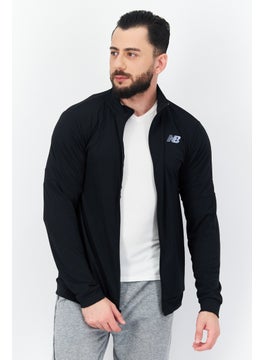 New Balance Men Sportswear Fit High Neck Long Sleeves Running Sweatshirt, Black  - Image 1