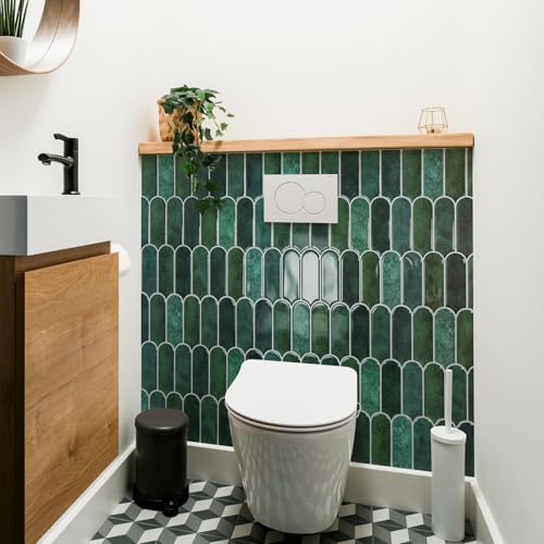 Art3d 12 x 12 Inch Heavy-Duty Peel and Stick Backsplash, Self-adhesive Wall Tiles for Kitchen Bathroom Decor, 10-Pack Dark Green - Image 4