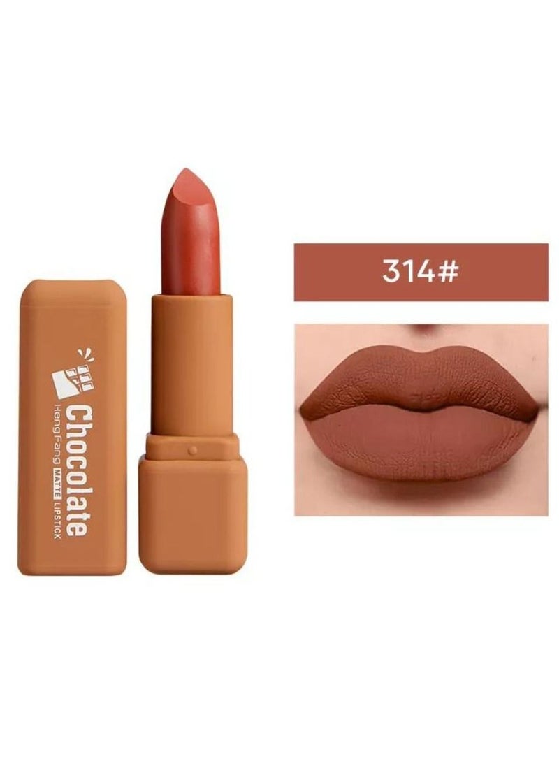 Heng Fang - Lipstick Longlasting Waterproof Chocolate Soft Matte Lipstick For Women - Image 1