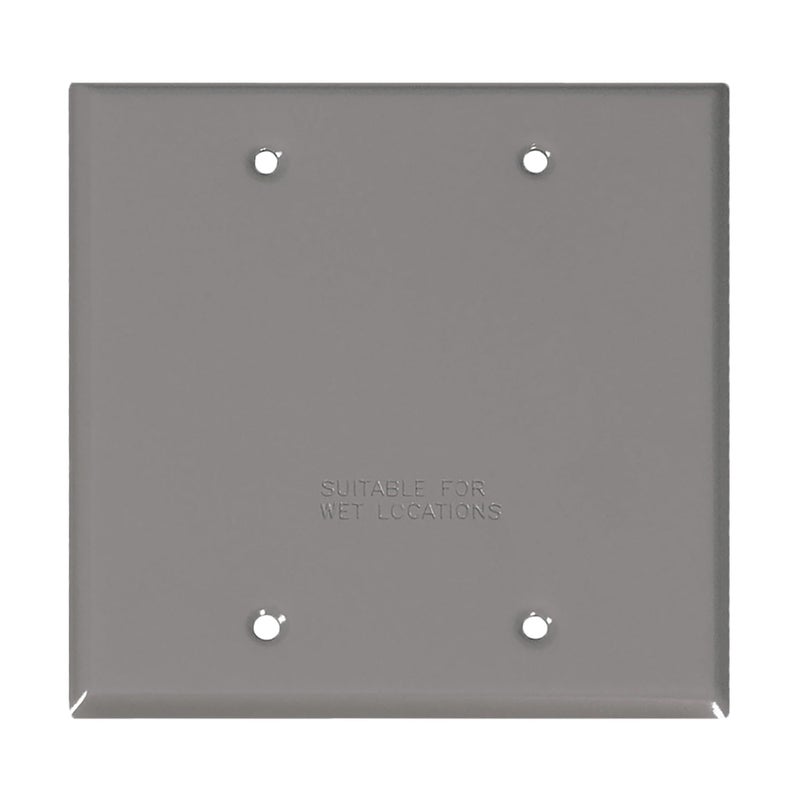 Sigma Engineered Solutions 14340 2-Gang Rectangular Stamped Weatherproof Cover, Gray - Image 5