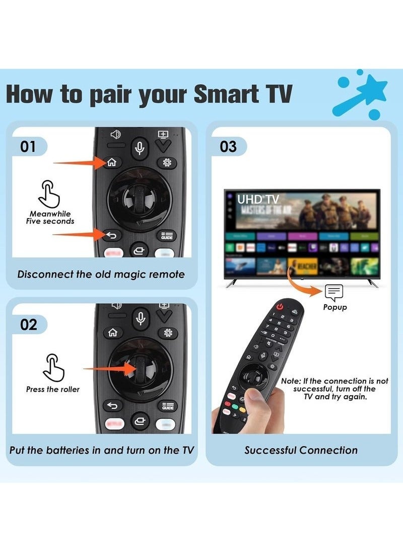 BLUMENIT Generic LG Magic Remote 2020 - AN-MR20GA, Black - Image 3