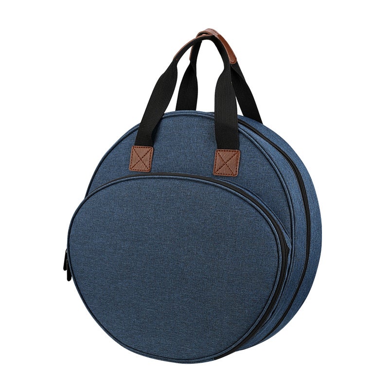 Embroidery Bag: Blue Oxford Cloth - Large-Capacity Multi-Grid Storage, Portable Sturdy Handle for Embroidery And Cross-Stitch Projects - Image 1