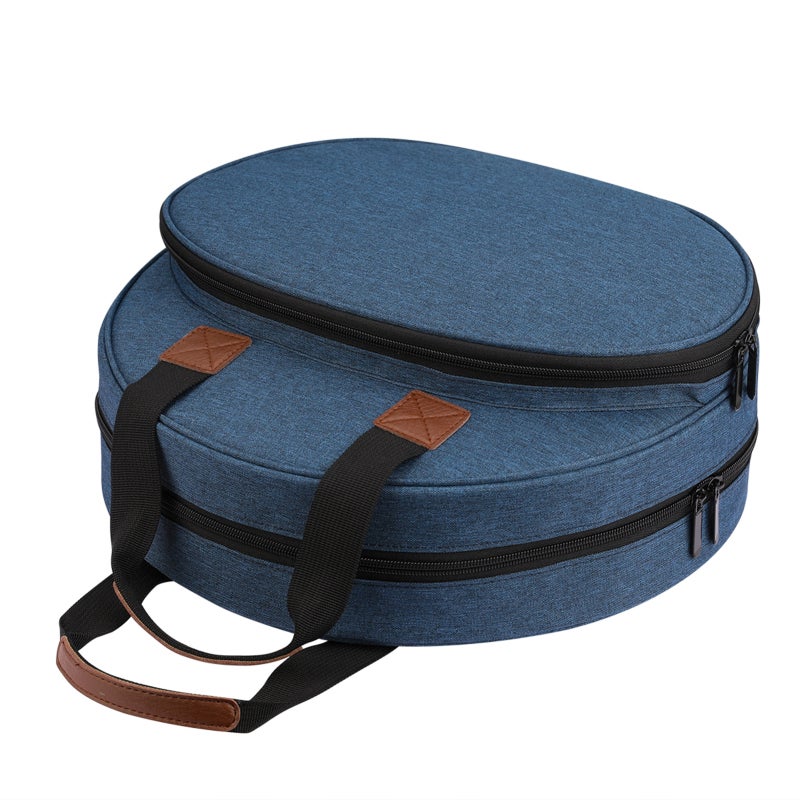 Embroidery Bag: Blue Oxford Cloth - Large-Capacity Multi-Grid Storage, Portable Sturdy Handle for Embroidery And Cross-Stitch Projects - Image 5