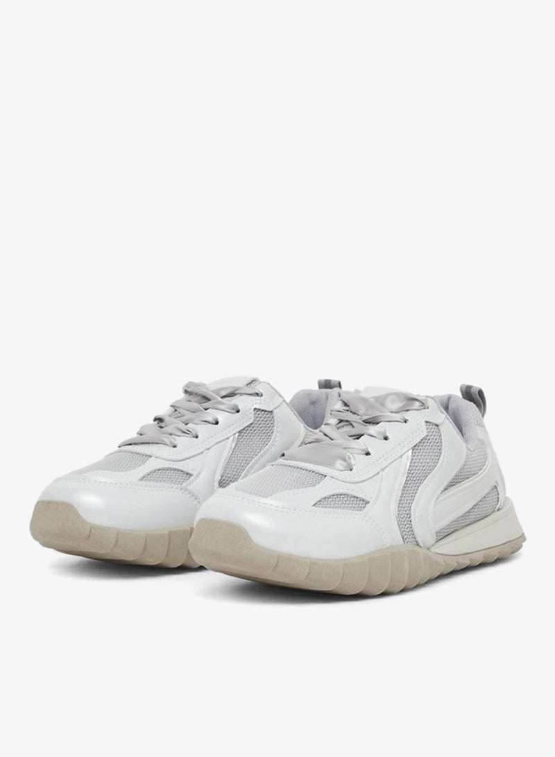 Styli Active Panelled Lace Up Sneakers - Image 2
